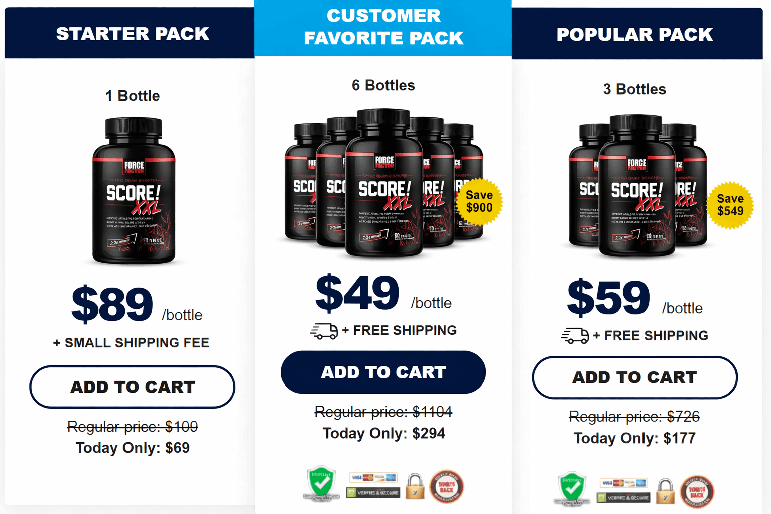 SCORE XXL™buy order